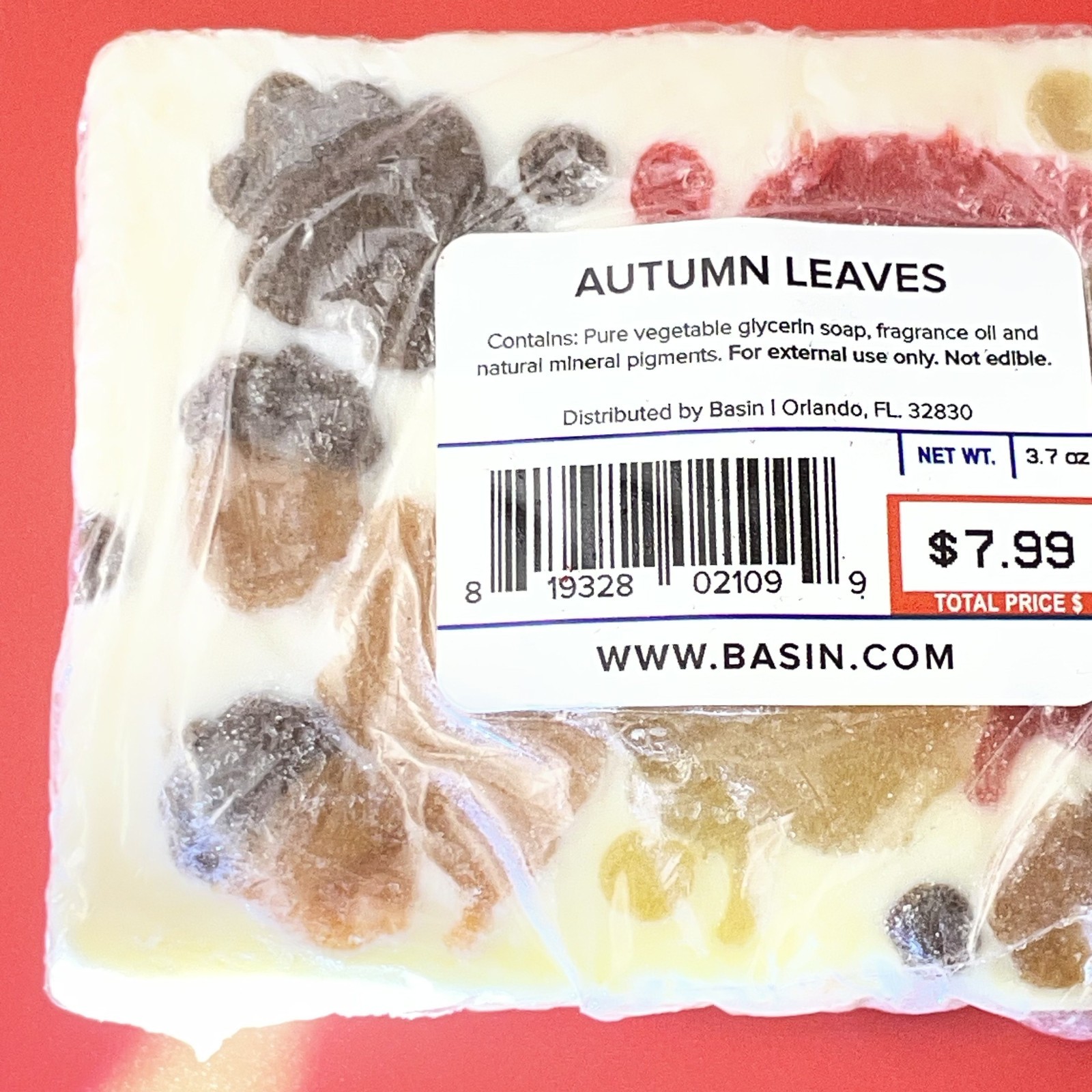 AUTUMN LEAVES BASIN SOAP BAR