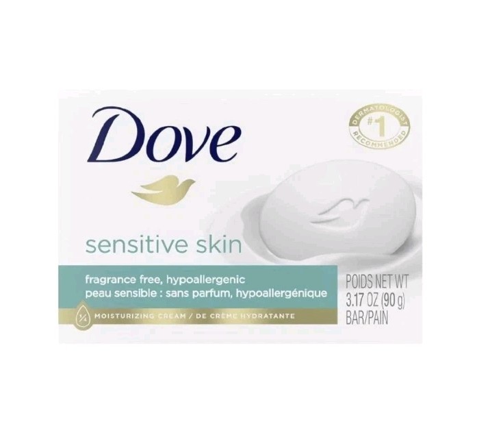 § DOVE (3.17 Oz.) Bar 🩵🫧 •SENSITIVE• 🩵🫧 Moisturizing Cream Beauty Bar 🫧.