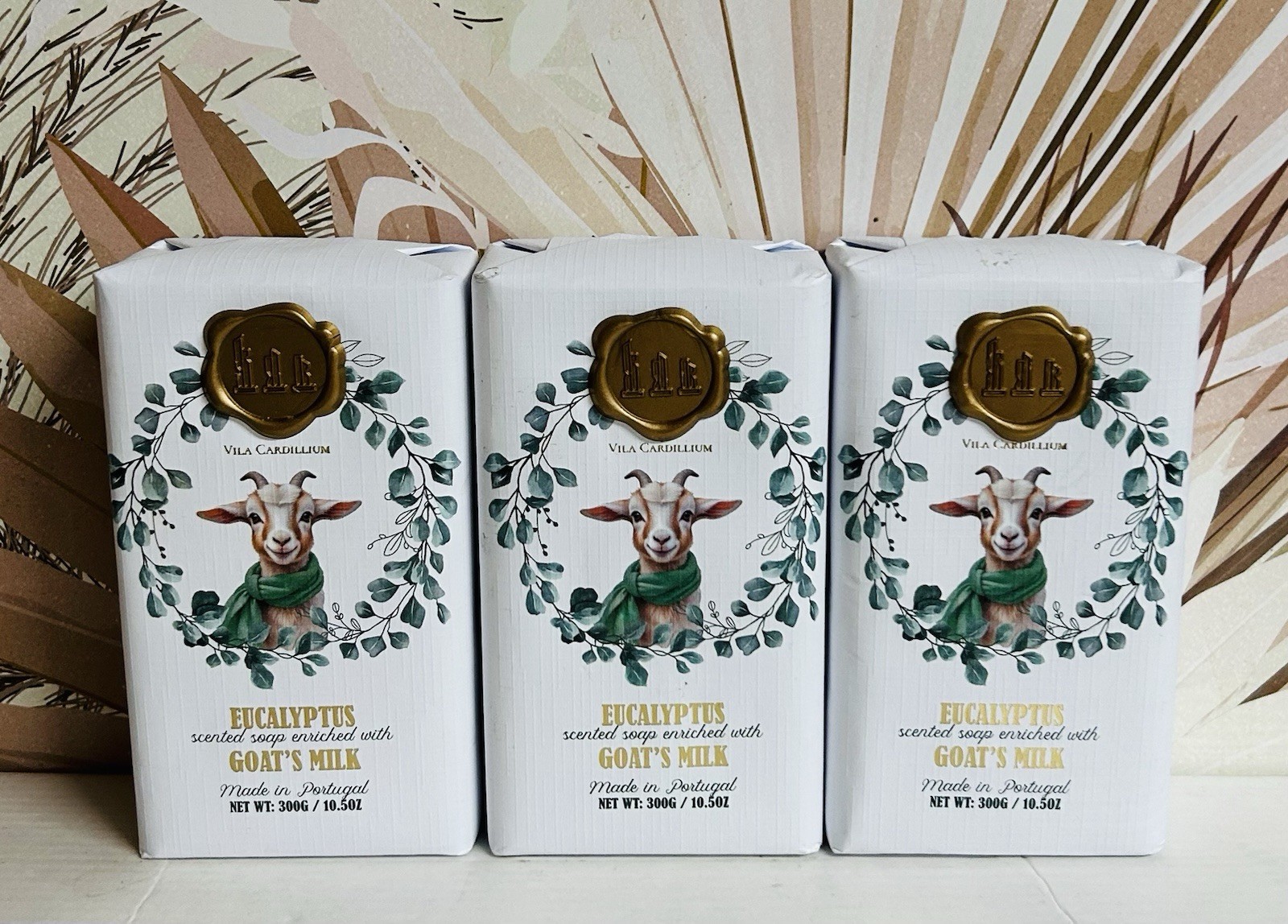 3-Pack Vila Cardillium ~ Eucalyptus Scented Bar Soap with Goat’s Milk 10.5 oz
