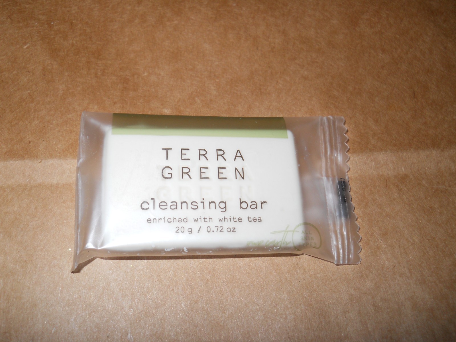 NEW ~ Terra Green Cleansing Soap Bar Enriched with White Tea ~ 4 each ~ 0.72 oz