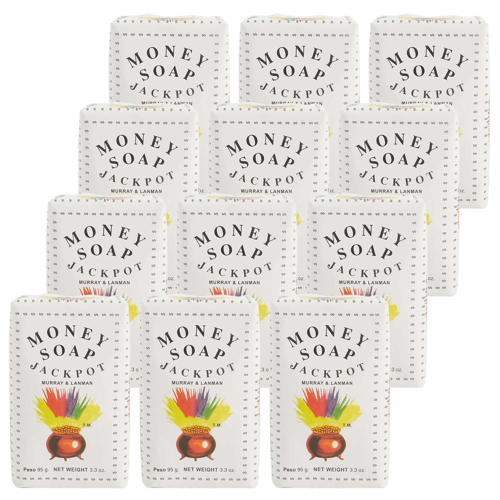 12 Pack – L&K Murray & Lanman & Kemp Florida Water, Money Jackpot Soap Free Ship