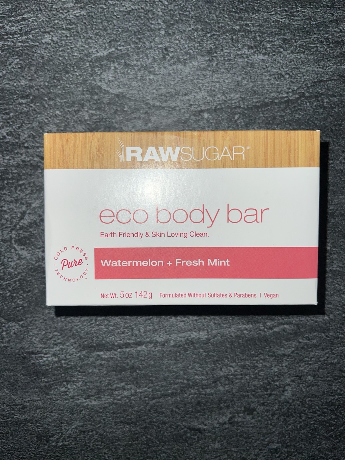 Raw Sugar Eco Body Bar Watermelon + Fresh Mint 5 oz Vegan