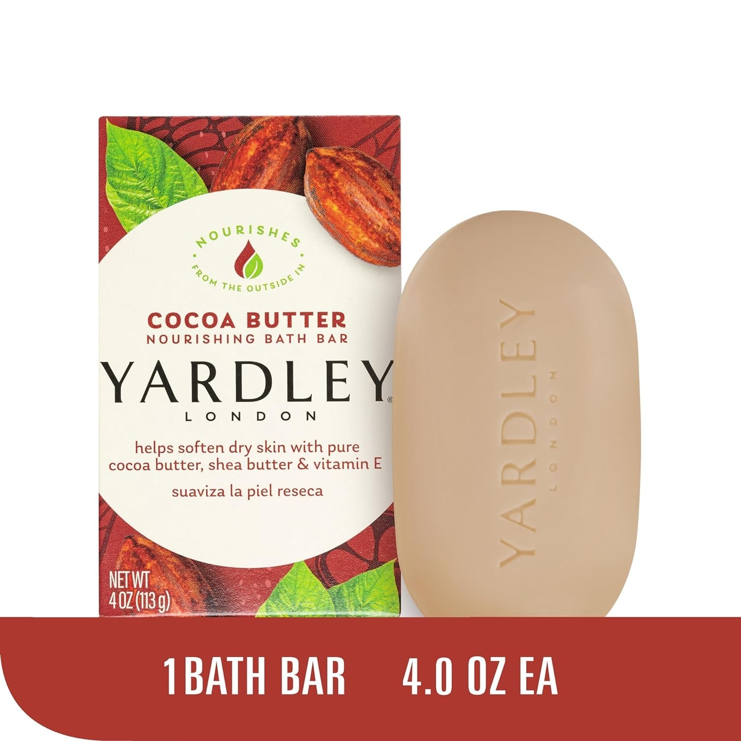 Cocoa Butter & Shea Nourishing Bar Soap – 4.25 oz – Beautifully Replenishing