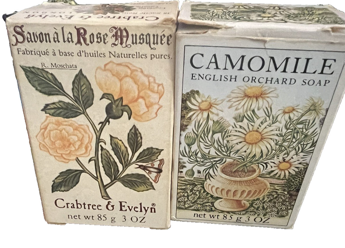 Crabtree & Evelyn/Caswell & Maxey Vtg Savon Soaps Various Scents Lot Of 5
