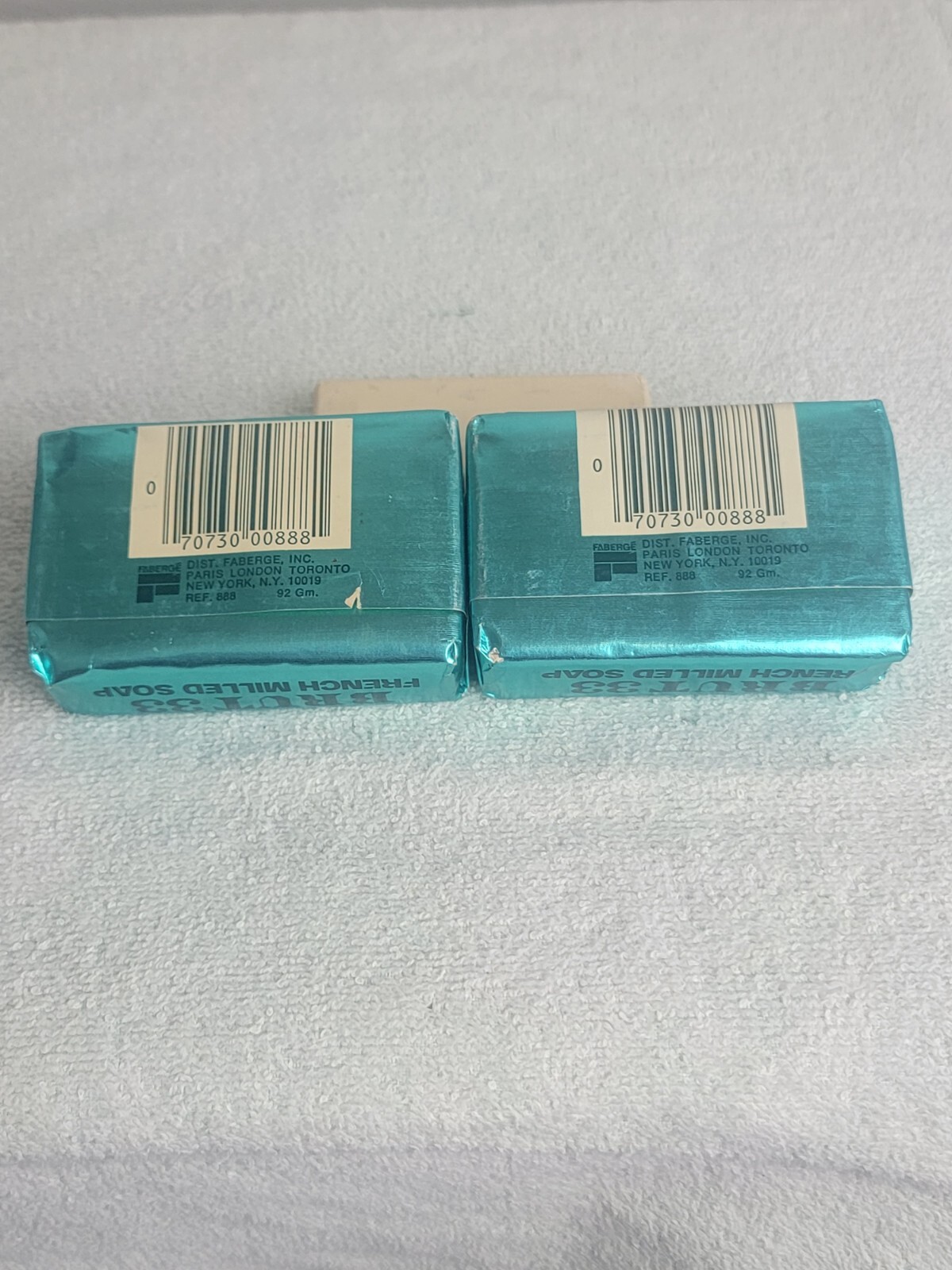 Brut Vintage 33 French Milled Deodorant Bar Soap 3.2 Oz Lot of 2 1970’s