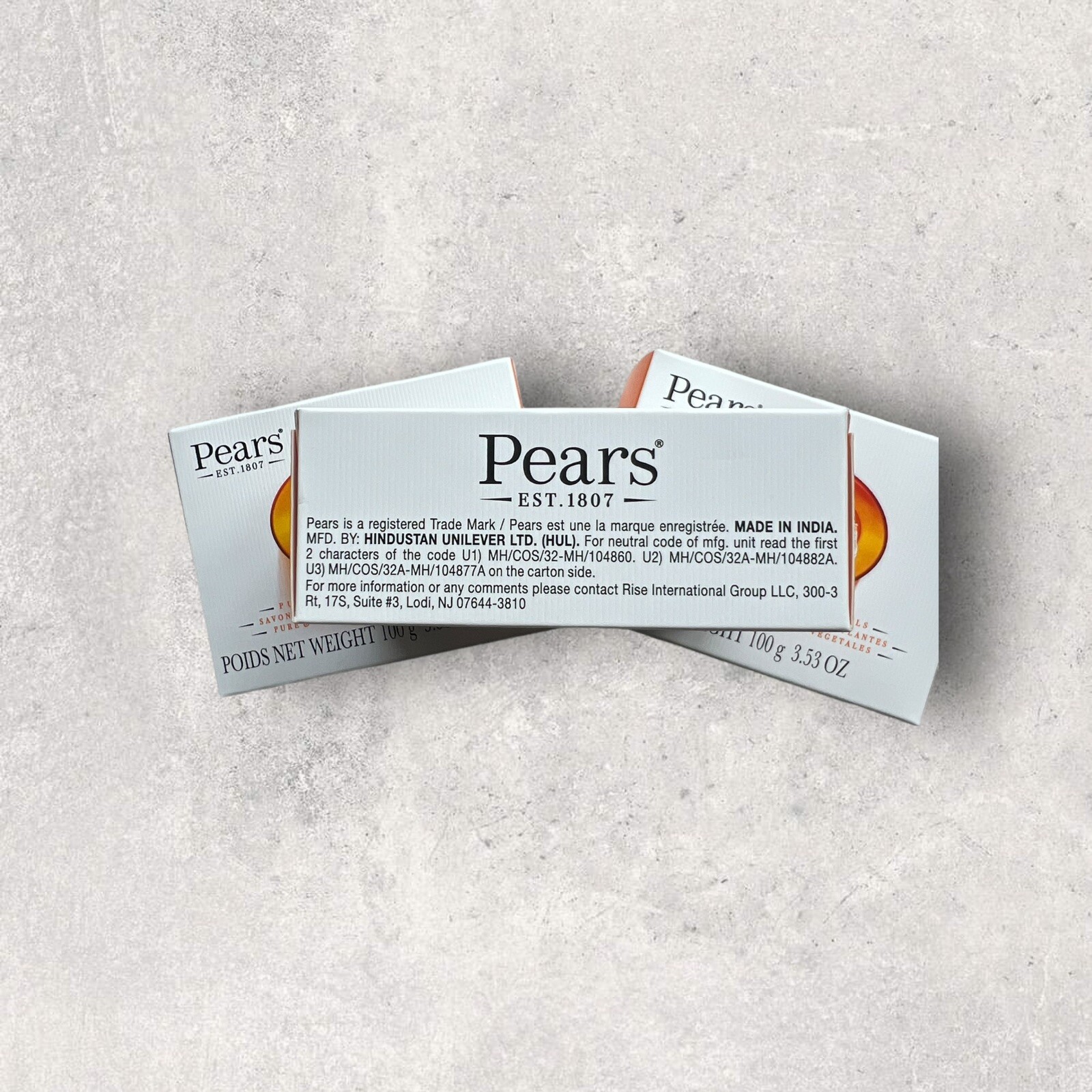 3 x Pears Transparent Soap Pure & Gentle w/ Plant Oils, 3.53oz EA