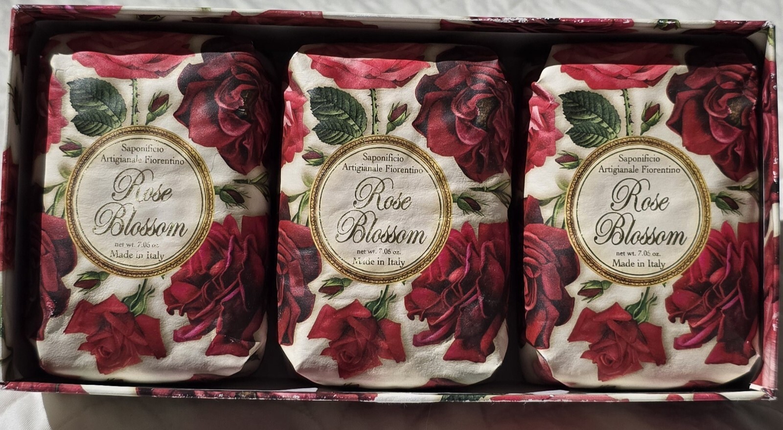 Luxurious Soap Bars Made In Italy 3X7.5 OZ