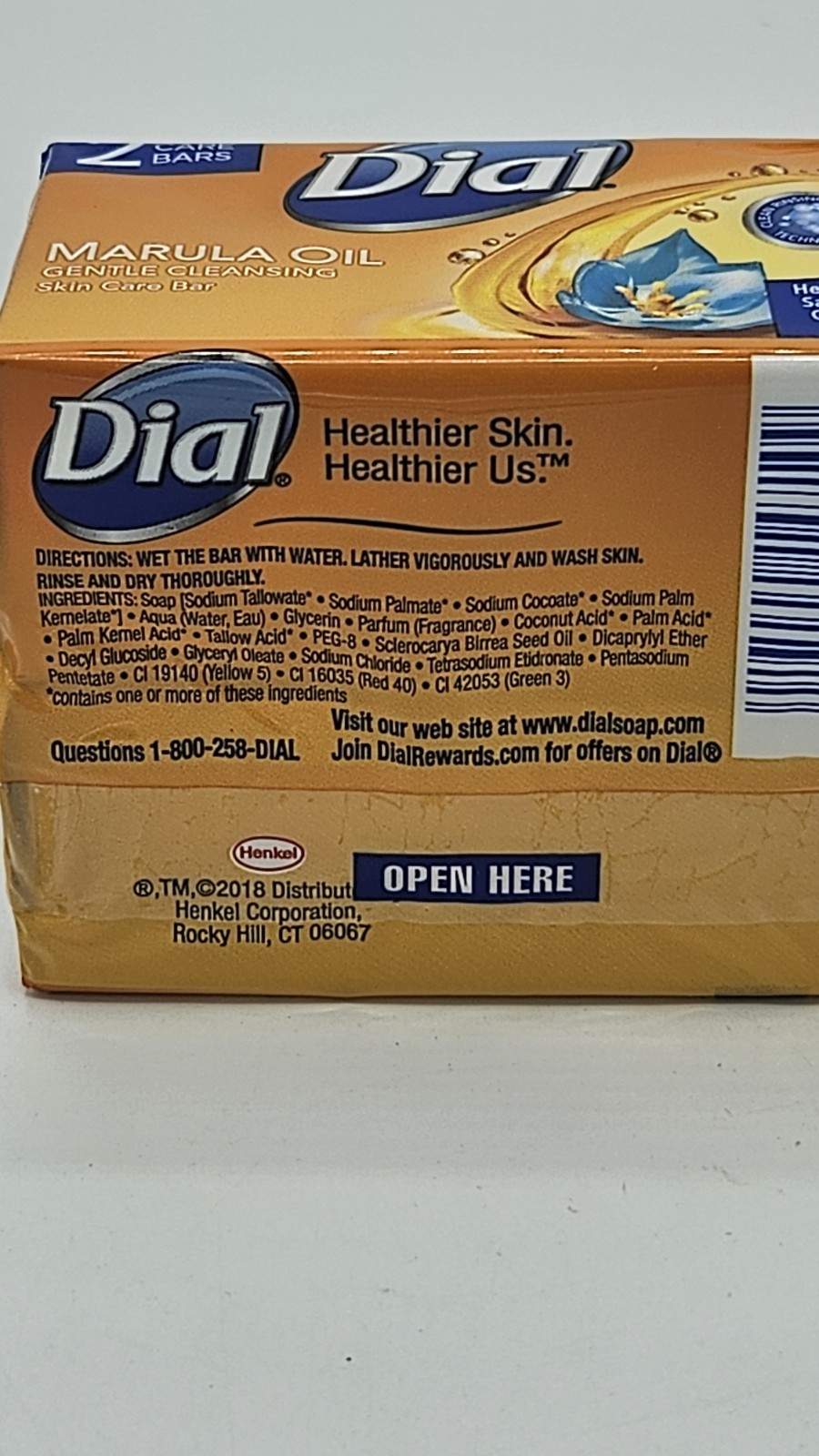 Dial Marula Oil Skin Care Bar 2‑Pack Bars Total New Sealed Discontinued NOS