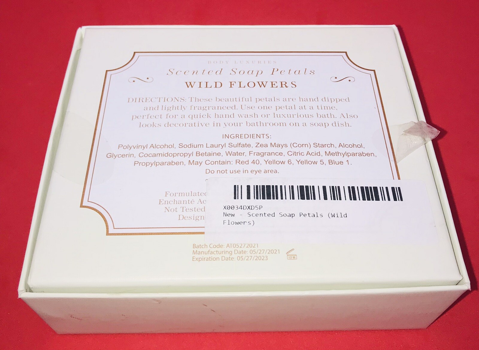Body Luxuries Scented Bath Soap Petals Rose & Wild Flowers 2.47oz 70g NEW