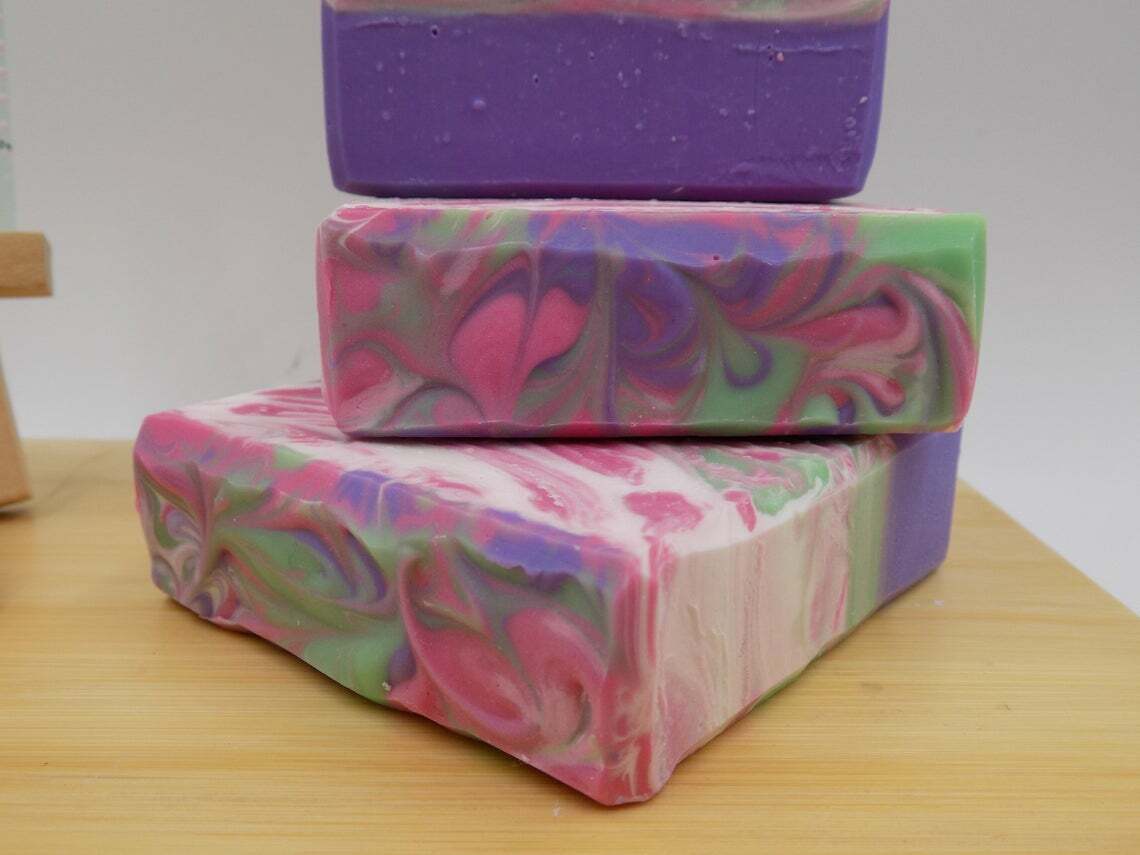 Wild Berry Tulips Soap | Floral Fruity Handmade Soap