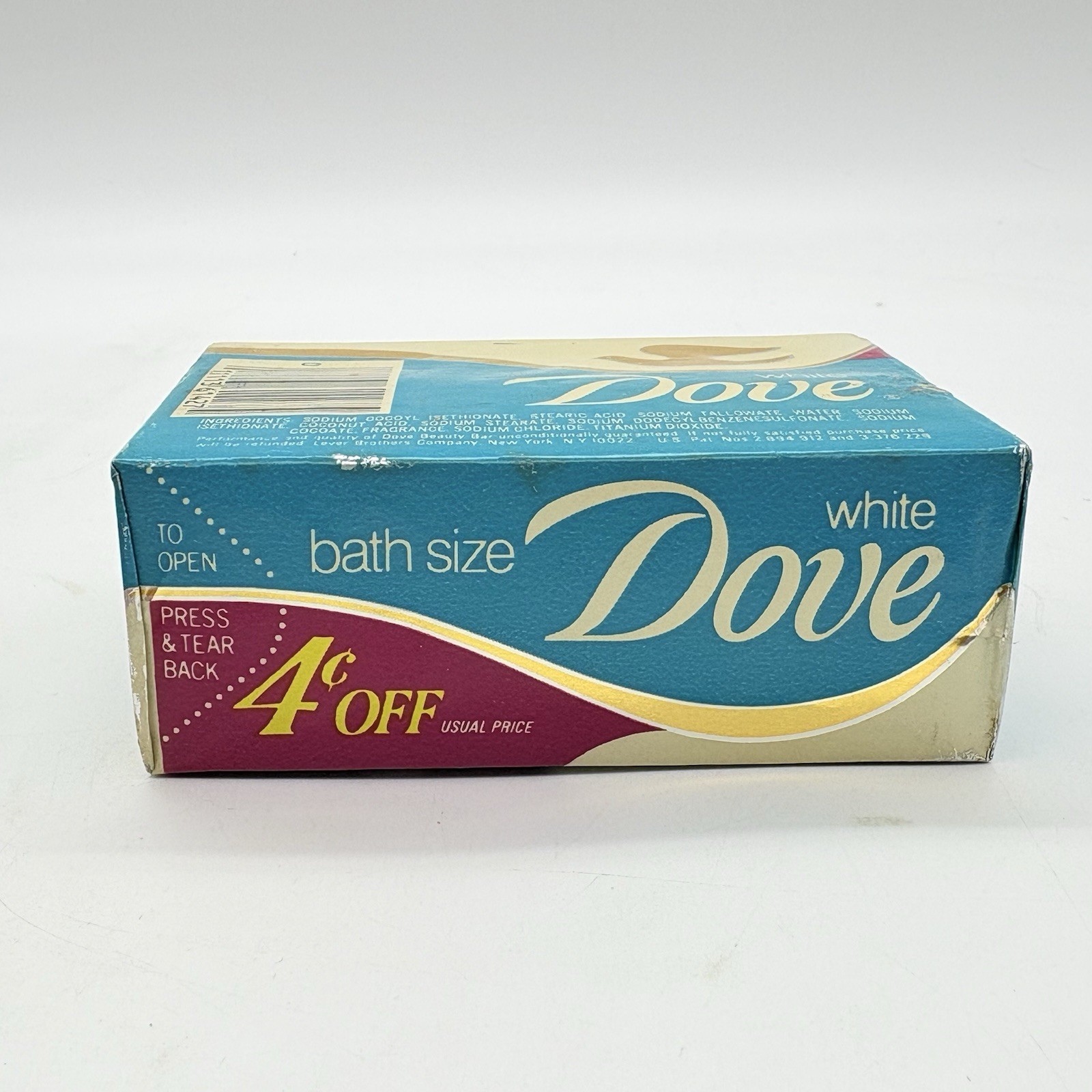 Dove Soap Bar Soap 4.75oz Bath Size White 70’s 80’s New Old Stock