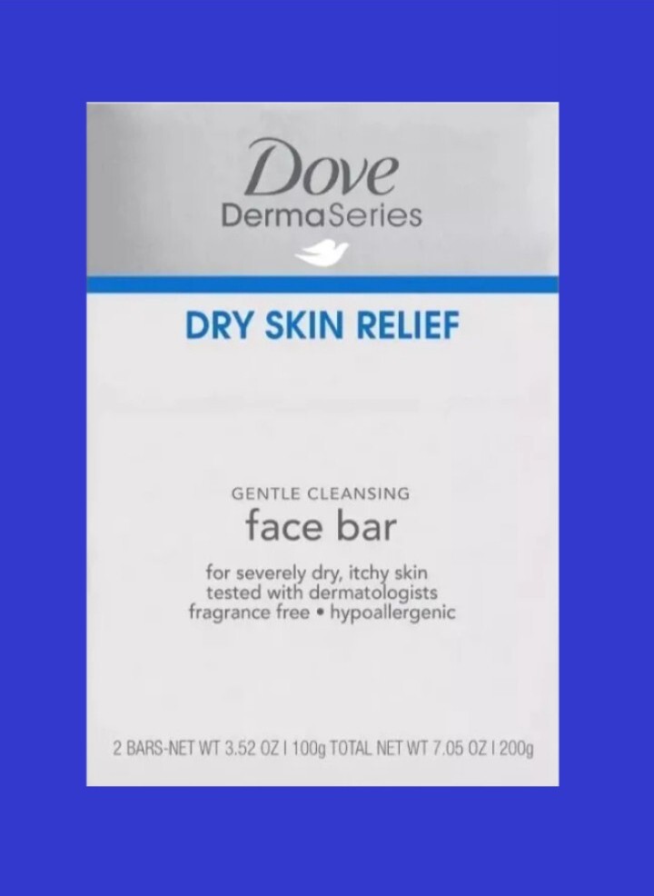 NEW! DOVE (2-BARS) 3.52 Oz. ●DERMASERIES● Dry Skin Gentle Cleansing Face Bars🫧.