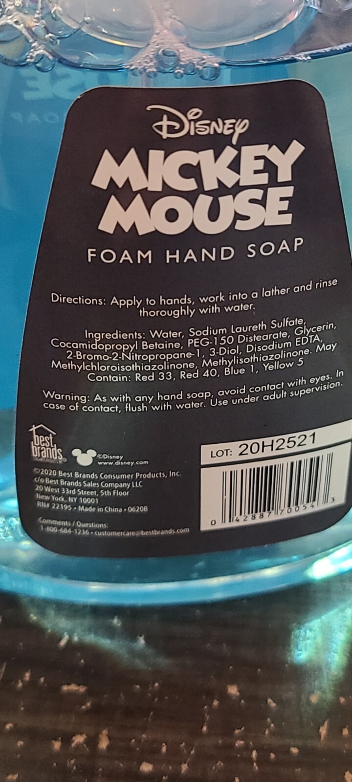 mickey & mini mouse foam hand soap lot of 4