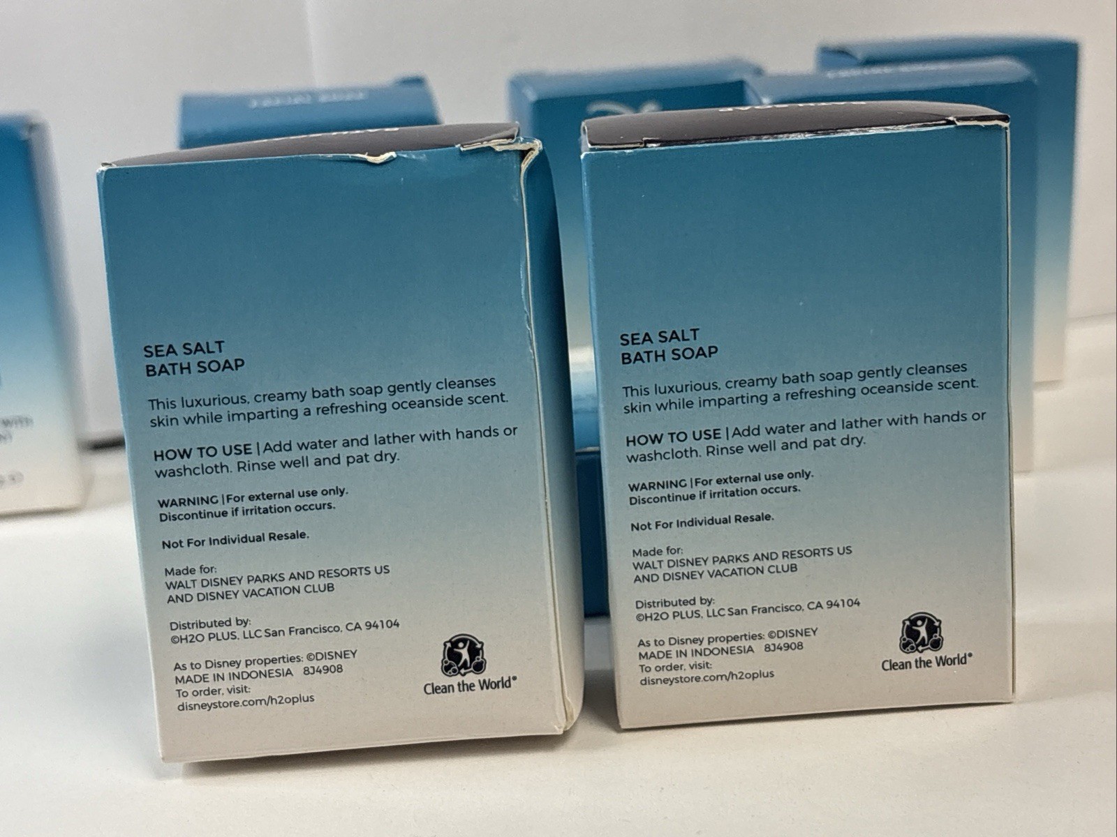 8 Disney Resorts H2O+ Beauty Sea Salt Bath Soap (2) & Facial Soap (6) ~ NEW