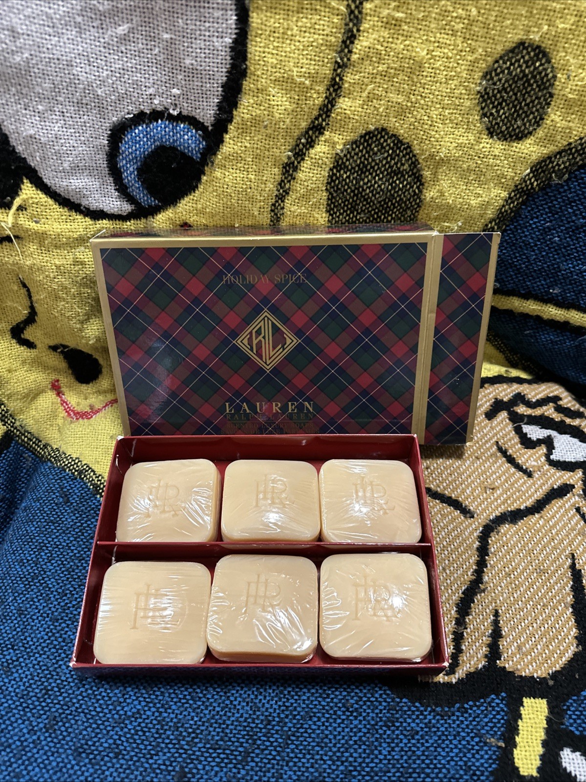 Ralph Lauren Set of 6 Scented Luxury Soaps Holiday Spice New