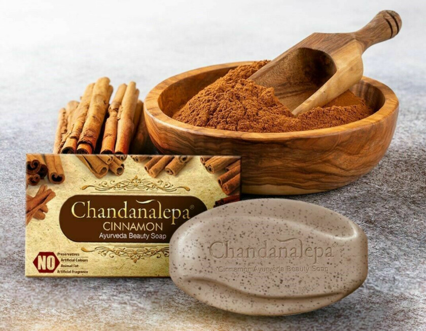 New Chandanalep Ayurveda Natural Cinnamon Herbal Beauty Soap Germ Killing SOAP