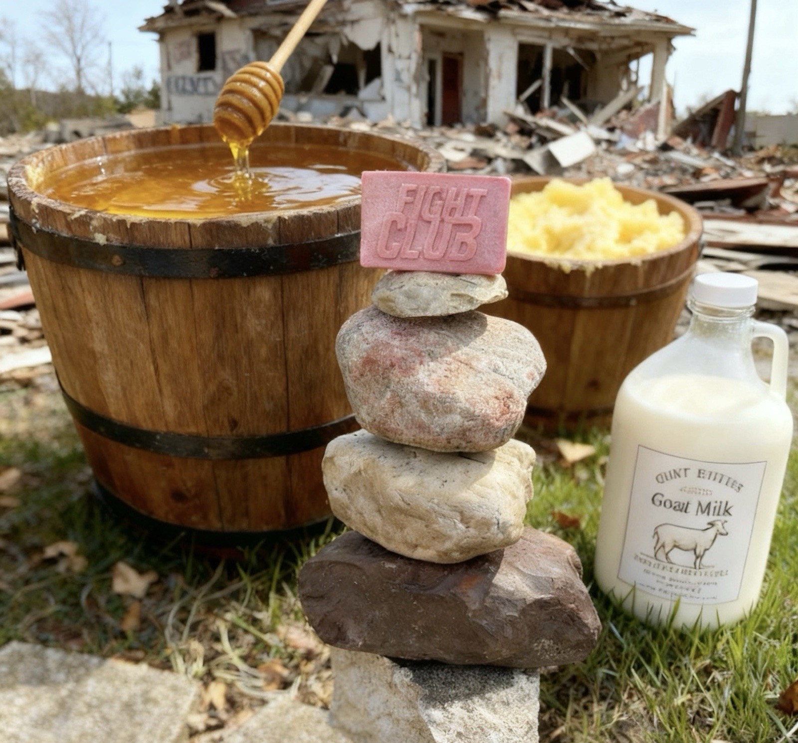FIGHT CLUB SOAP BAR – AUTHENTIC – HAND MADE SOAP VEGAN GLUTEN CRUELTY FREE