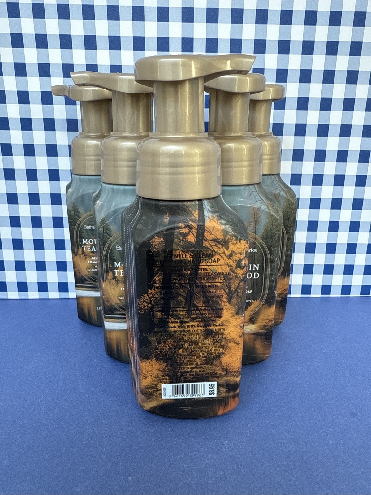 6X ~ Bath Body Works ~ MOUNTAIN TEAKWOOD ~ Gentle Foaming Hand Soap ~ READ!