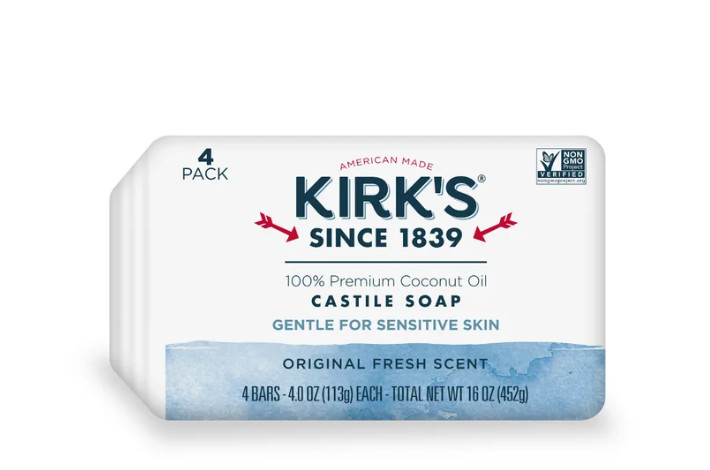 Kirk’s Original Fresh Scent Gentle Castile Soap 4 Ct Pack