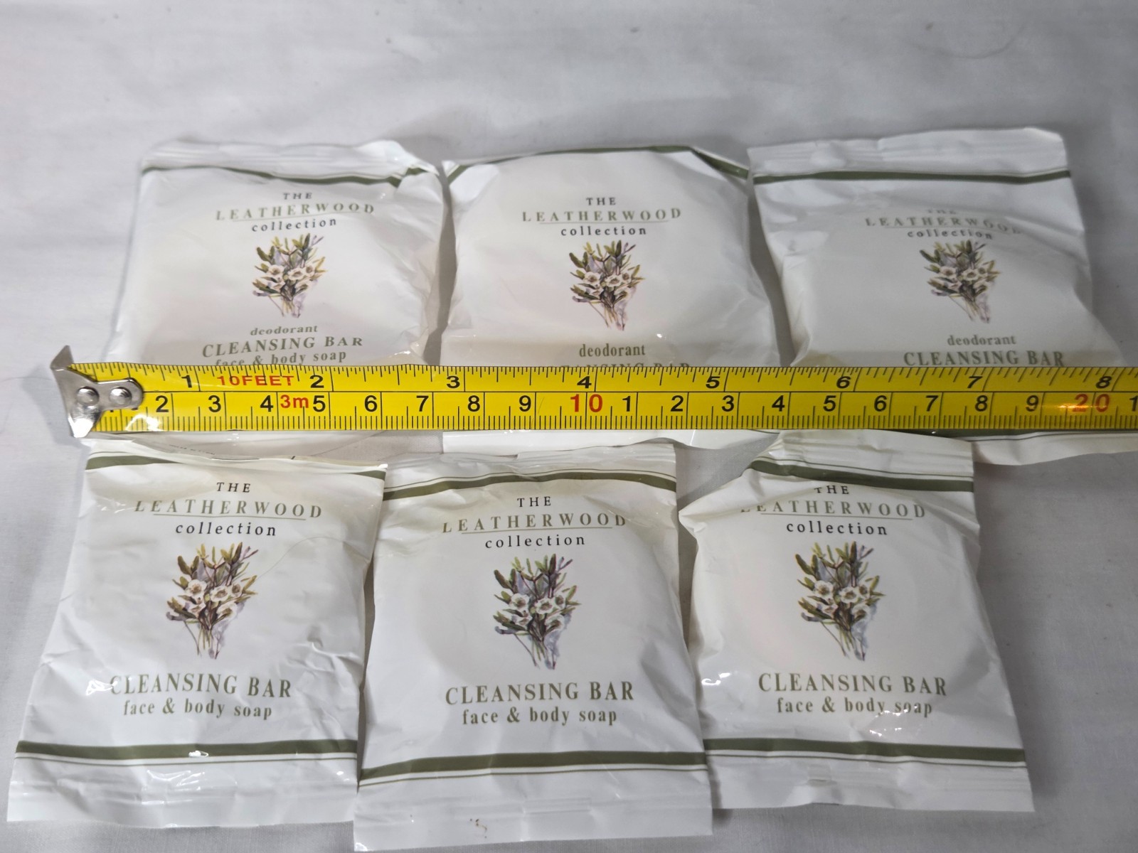 Lot of 6 The Leatherwood Collection Hotel Guest Size Cleansing Bar Soap New