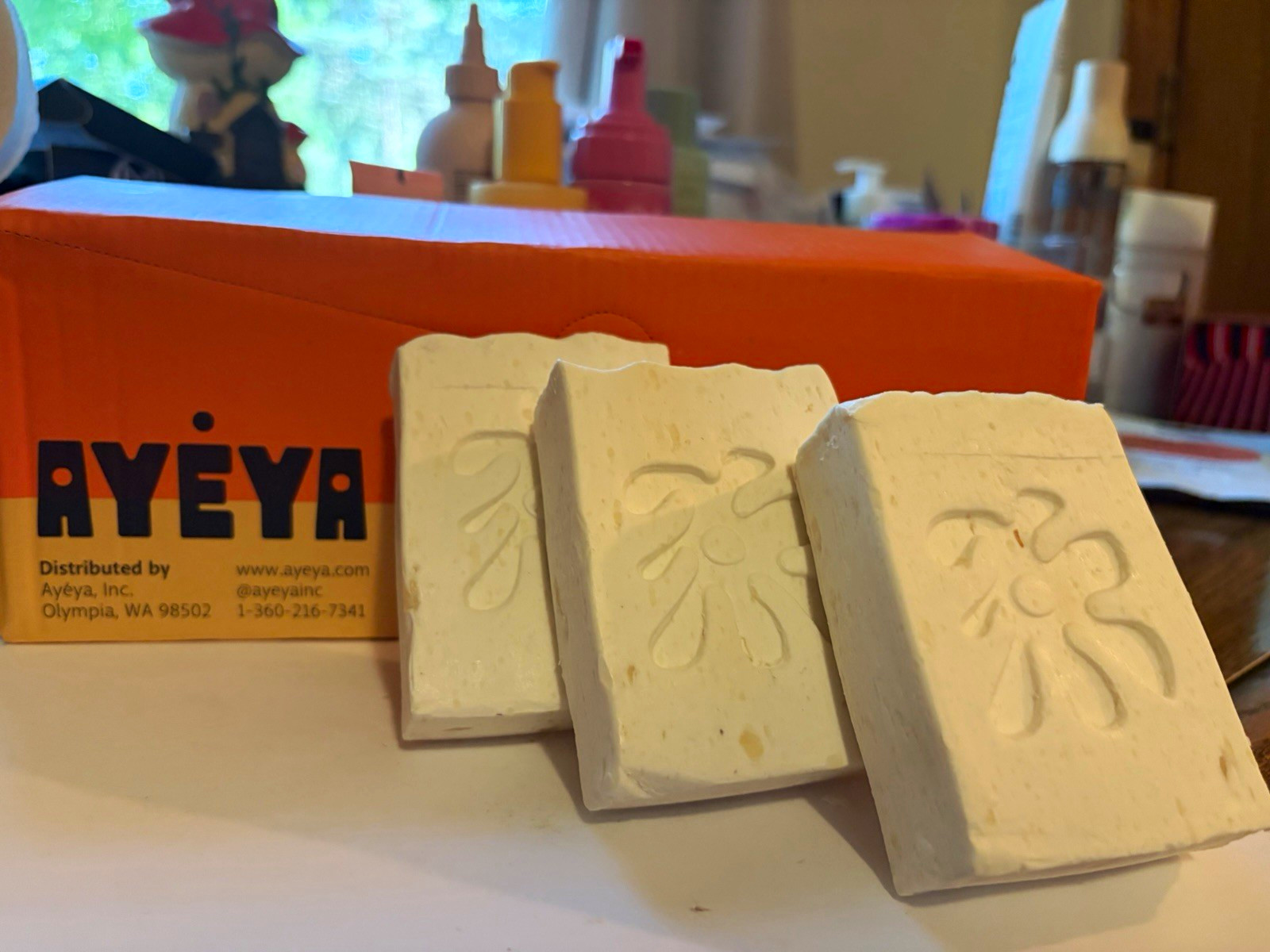 AYEYA Soothe Unscented Handmade Bar Soap, 3-Pack 4.5 oz