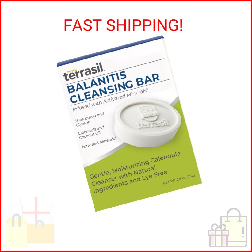 terrasil Balanitis Soap for Men, Care & Relief from Balanitis Symptoms: Itch, Re