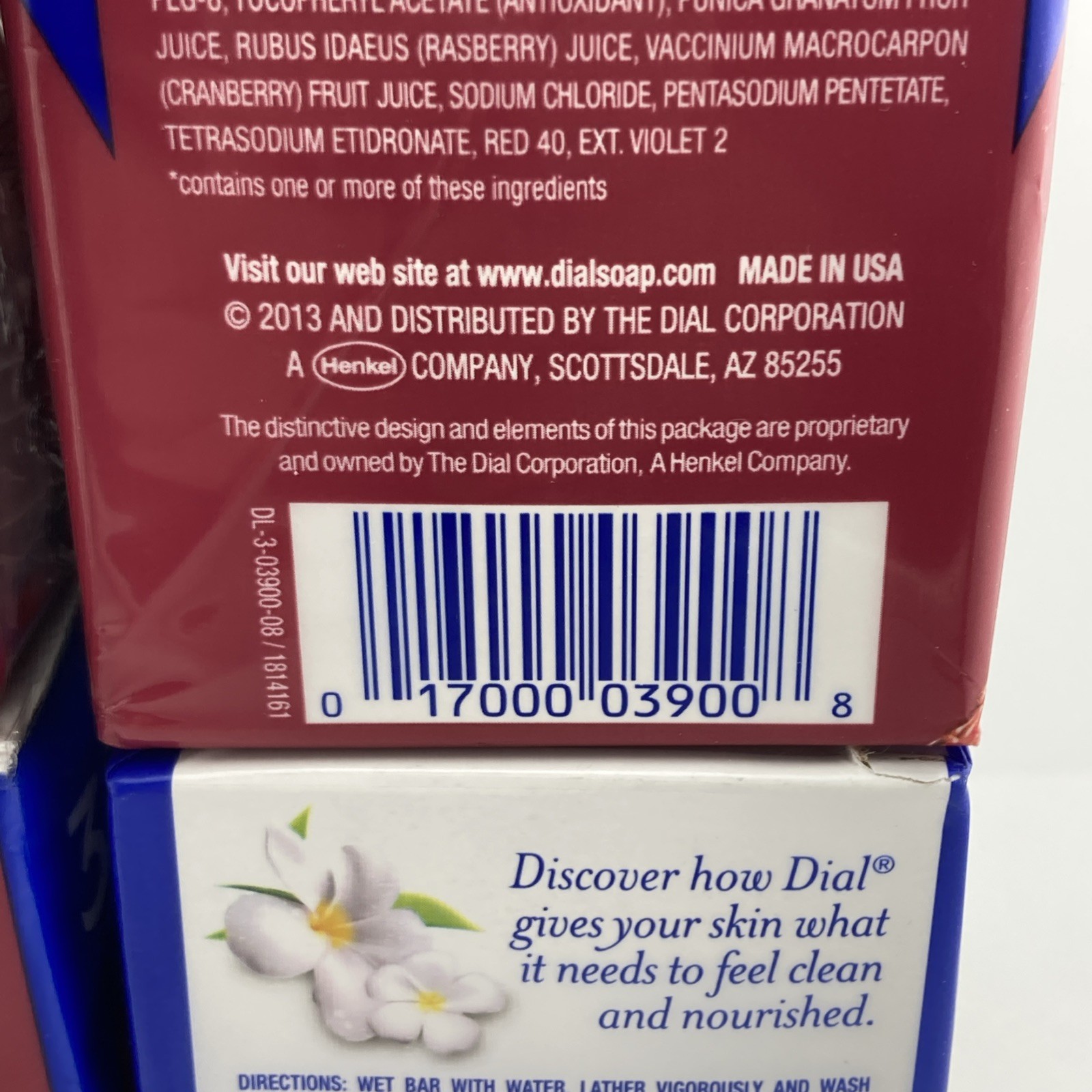 Dial Glycerin Bar Soap 3 Bars Cranberry 3 Bars White Tea 6 Bars Power Berries