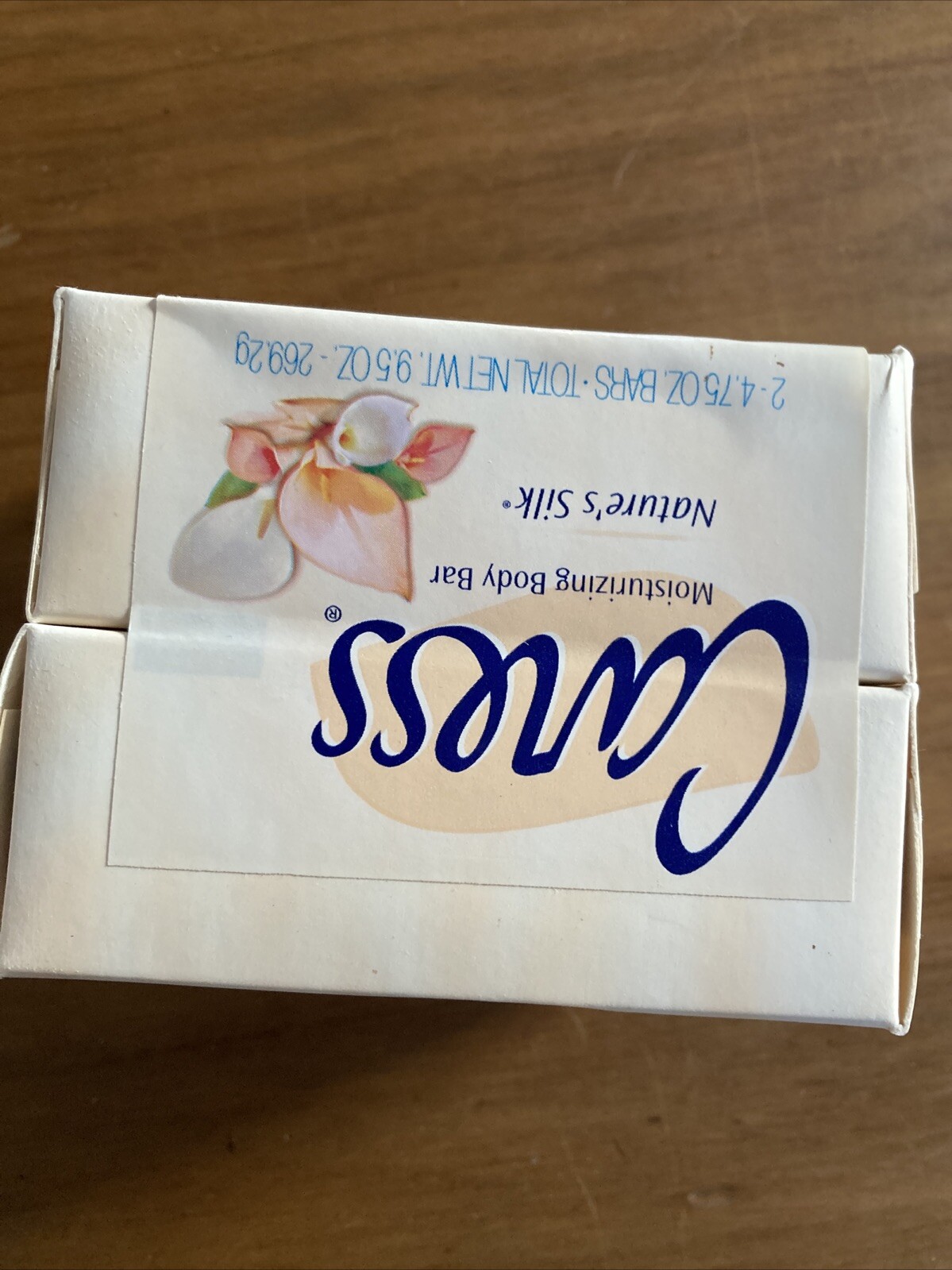 2 Pack VINTAGE 2001 Caress Moisturizing Body Bar Soap Nature’s Silk 4.75 oz each
