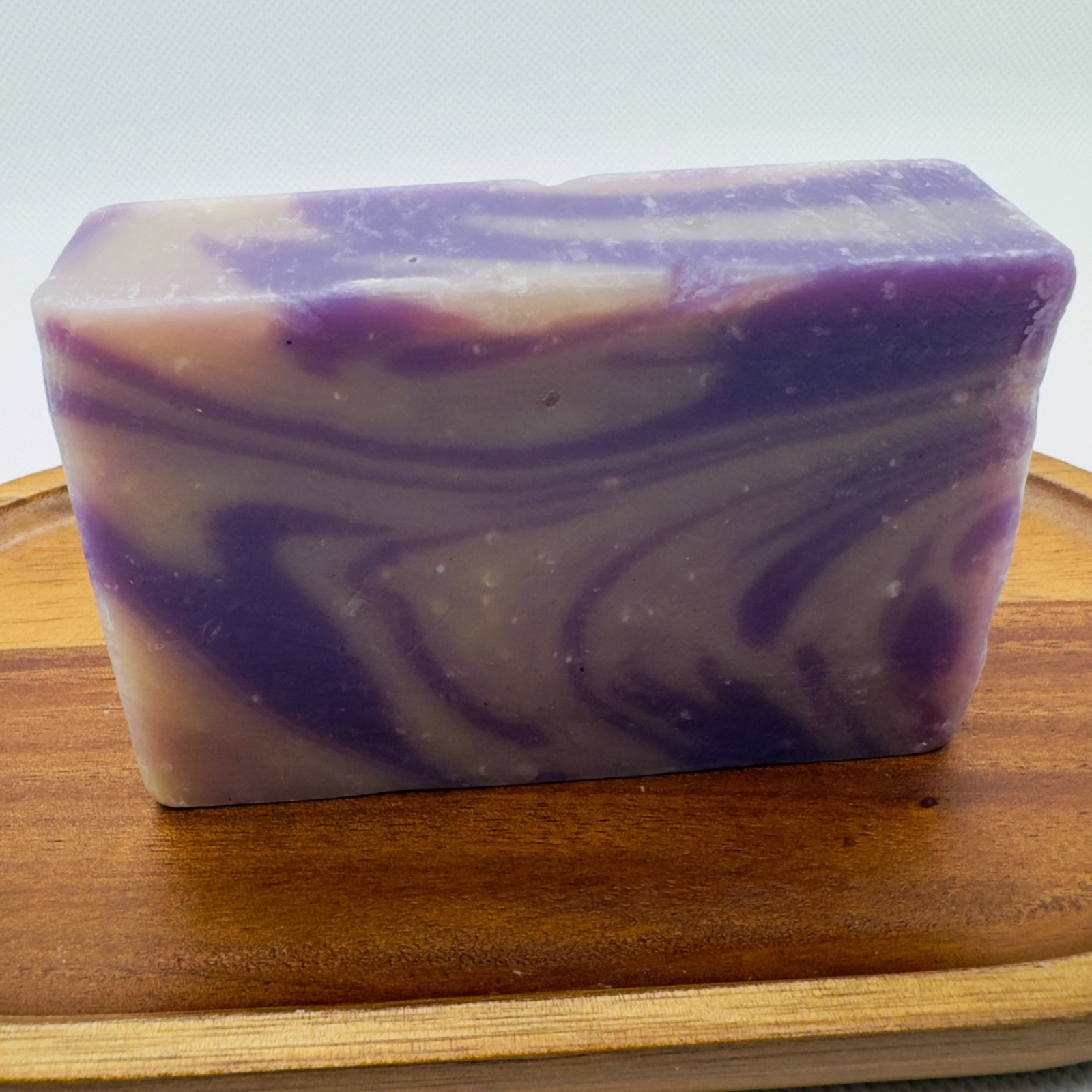 Handmade Midnight Amber Falls Soap Bar 4.8oz Purple Gold Swirl Natural coldpress