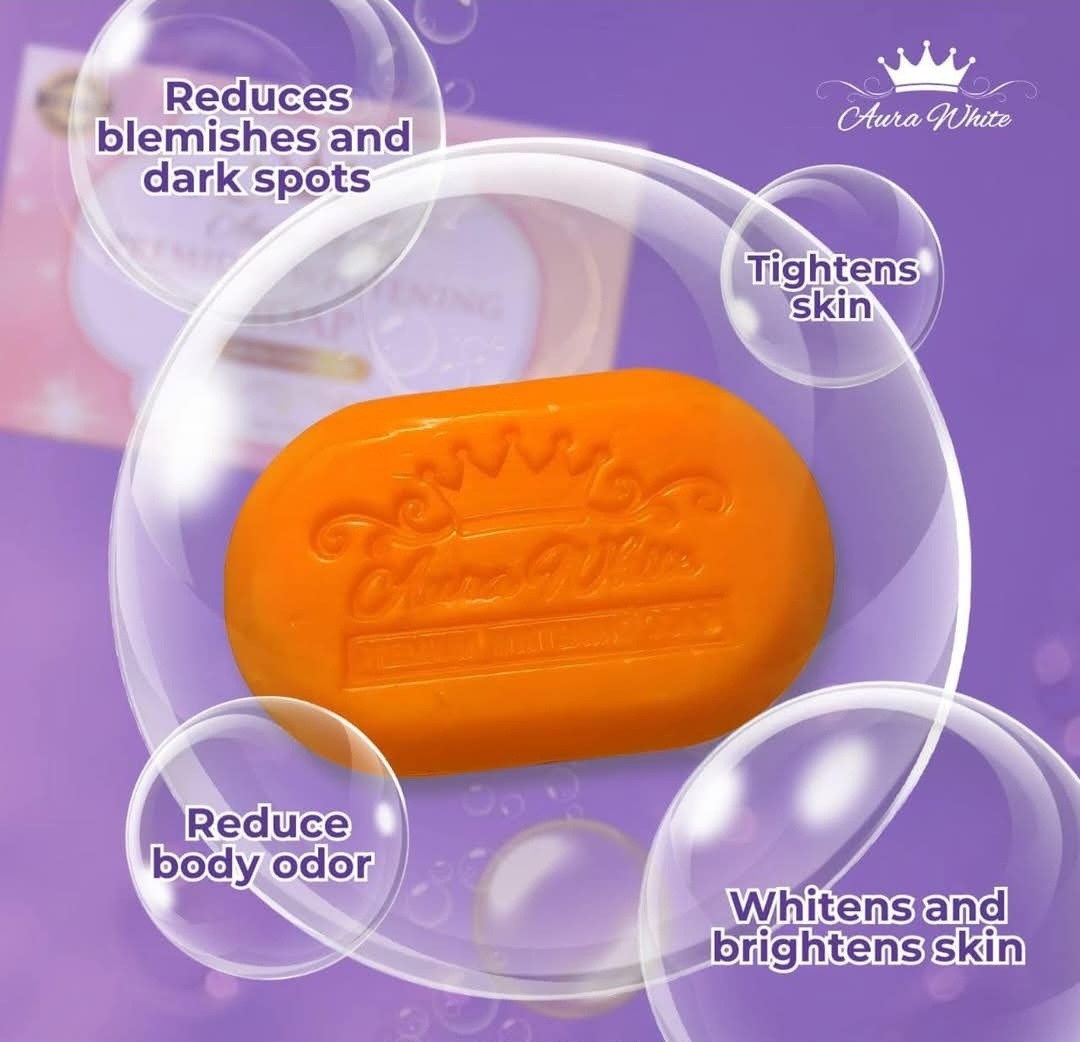 Aura White Premium Whitening Face&Body Soap 120g✨️👌, 1pc