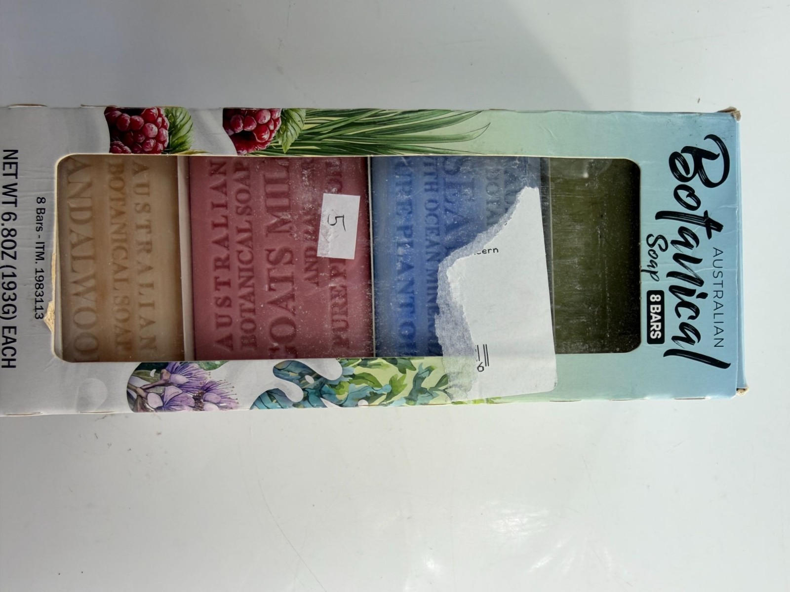 Botanical Australian Soap Gift Set 7 Bars Natural Soap Collection Lemongrass Goa