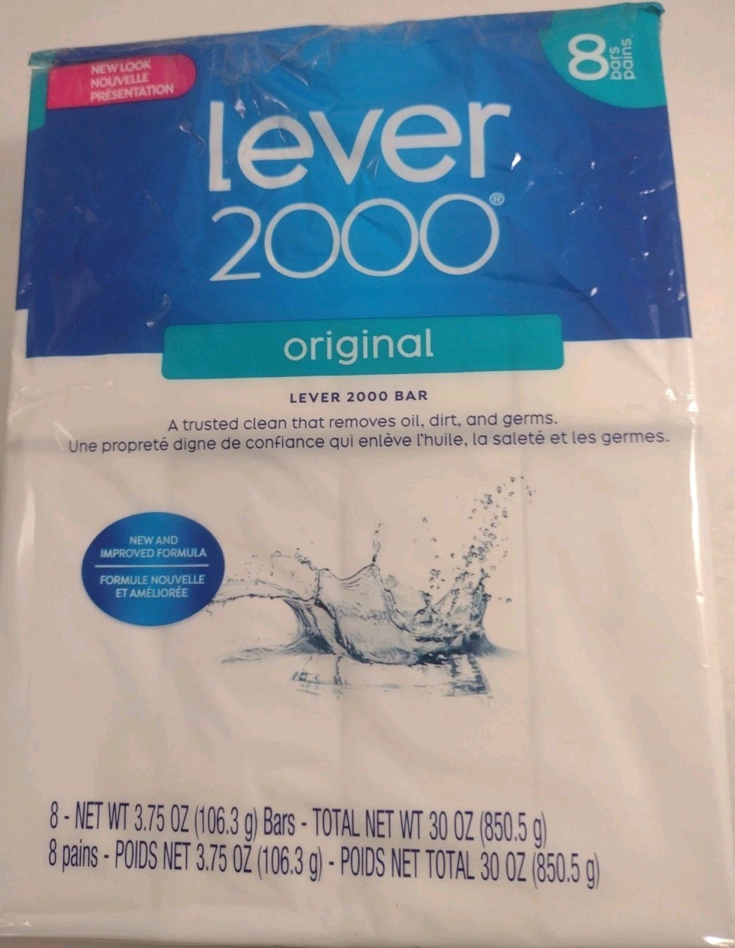 Lever 2000 Original Bar Soap Pack Of 8- 3.75 oz Bars New In Package