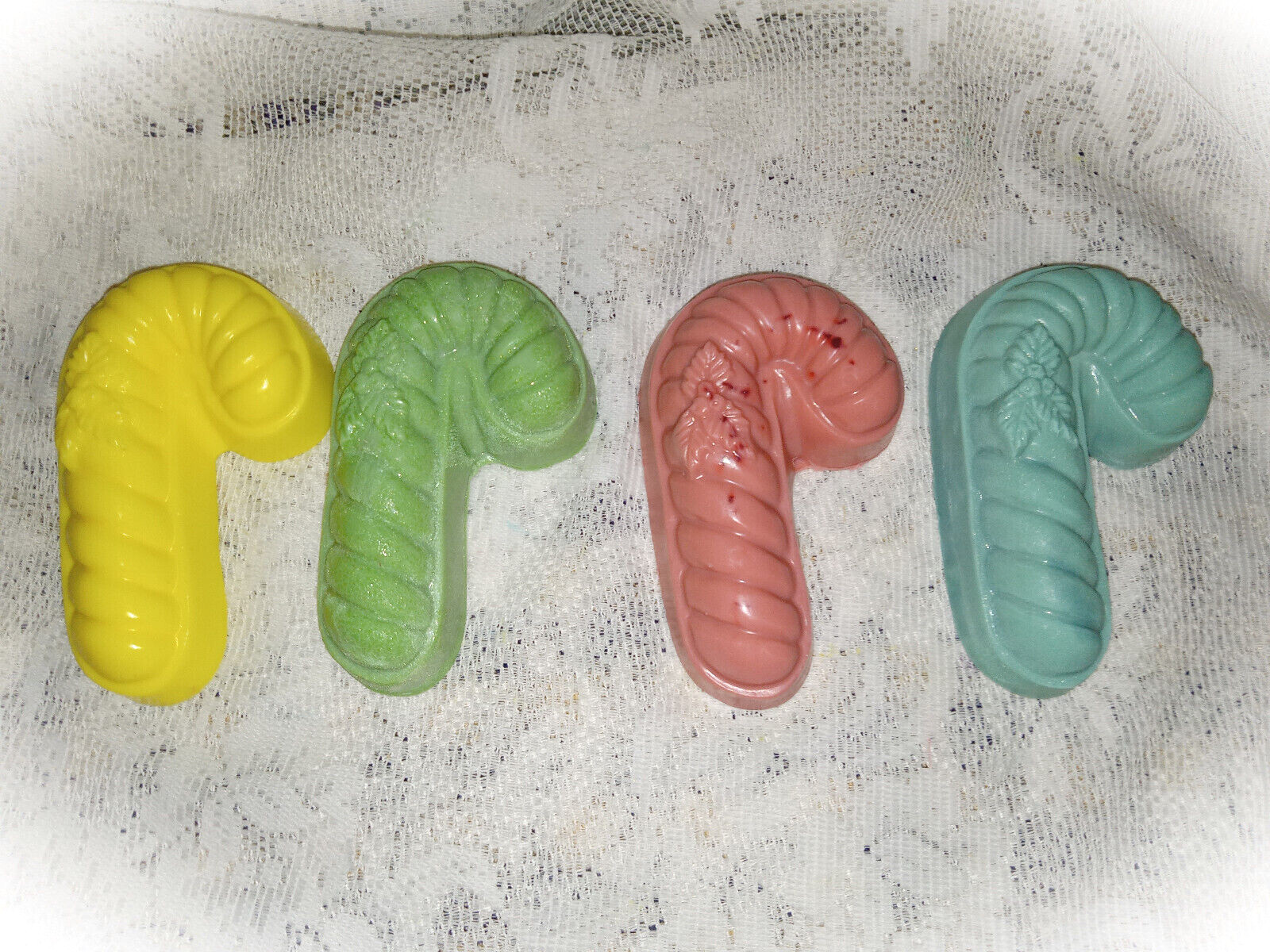 Candy Cane Bar Soap, choice of soap type and scent, FREE shipping, 180+ scents