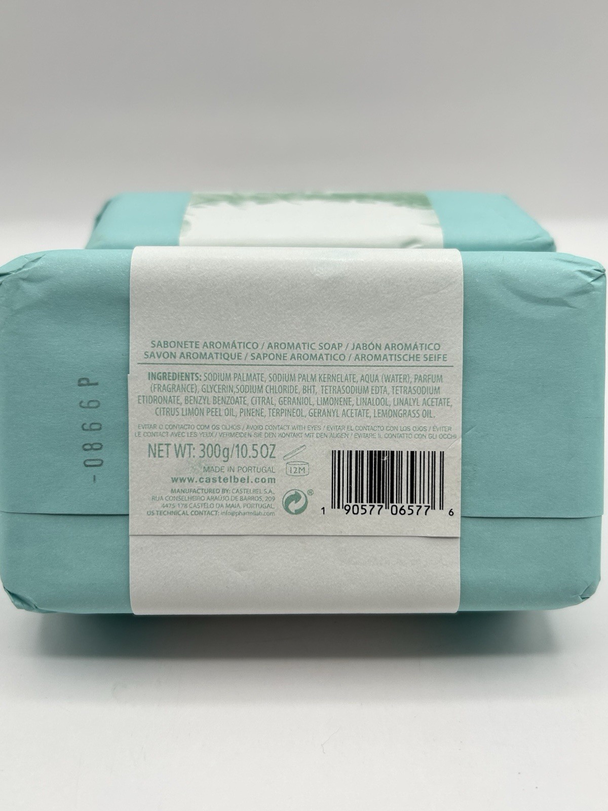 2 Pack Castelbel 10.5oz Bar Soap Rosemary Verbena Large Scented Natural Extracts