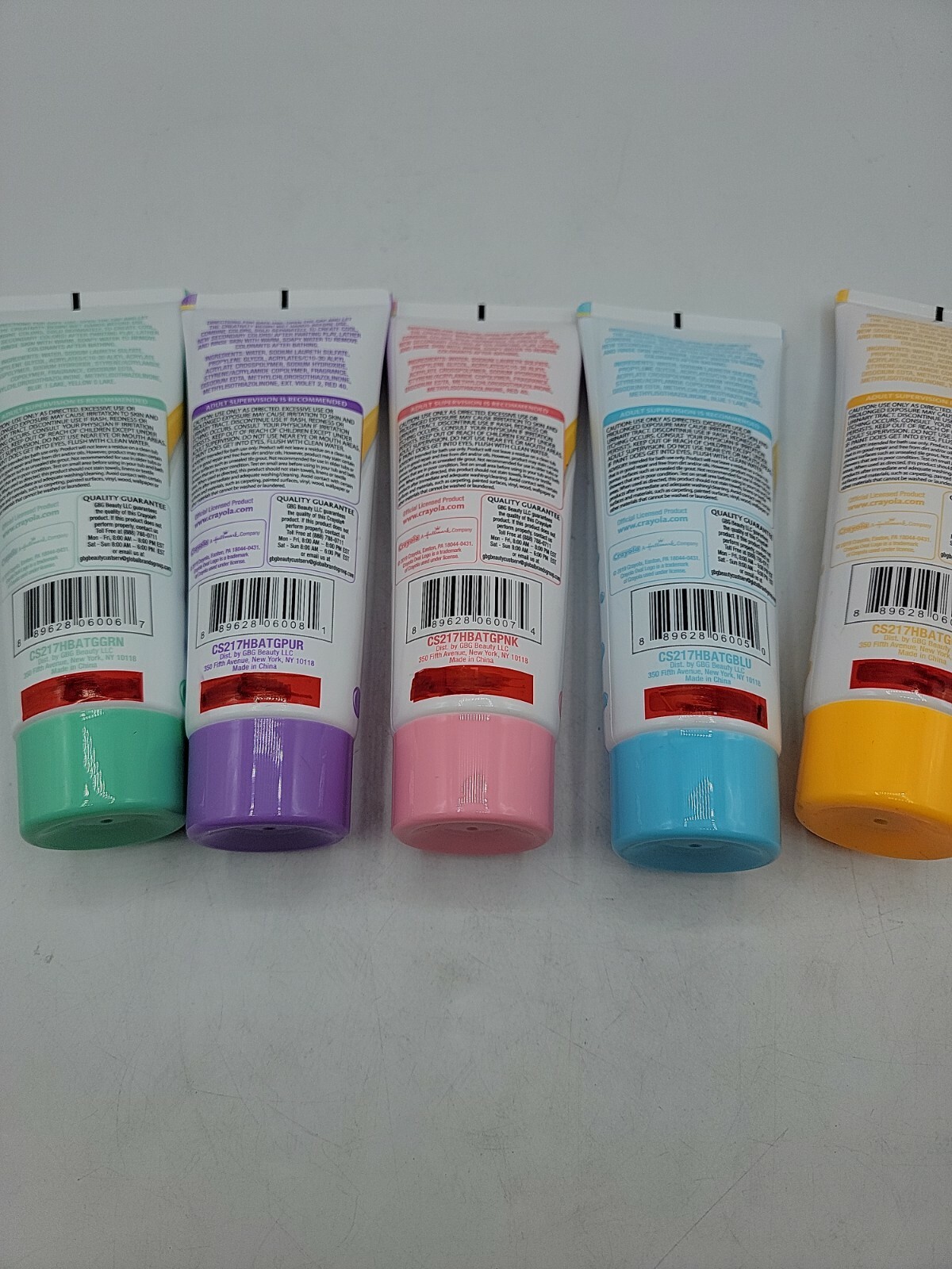 Bathtub Fingerpaint Soap Green Purple Pink Blue Orange 3 Oz (Sealed)