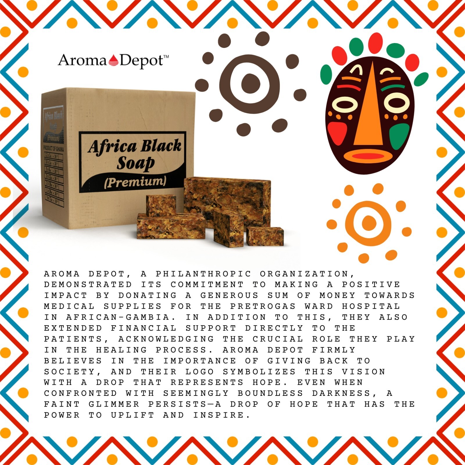 Raw African Black Soap 1 lb. Bar Organic 100% Natural Pure Unrefined From Ghana