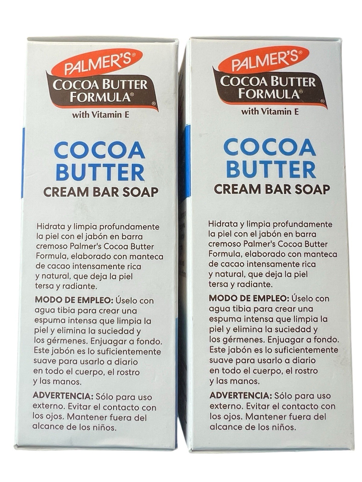 2x Palmer’s Cocoa Butter Formula Cream Bar Soap With Vitamins E 4.7 oz