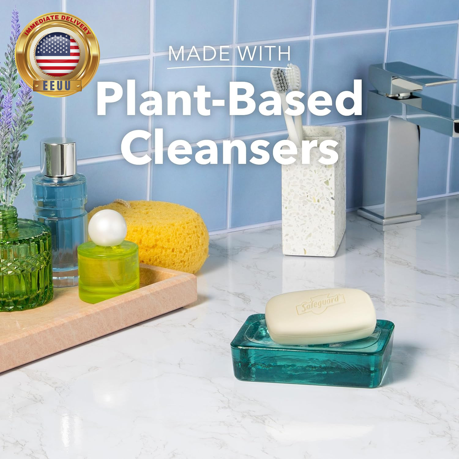 Micellar Deep Cleansing Bath Bar Soap, Washes Away 99 Percent of Bacteria, Leave
