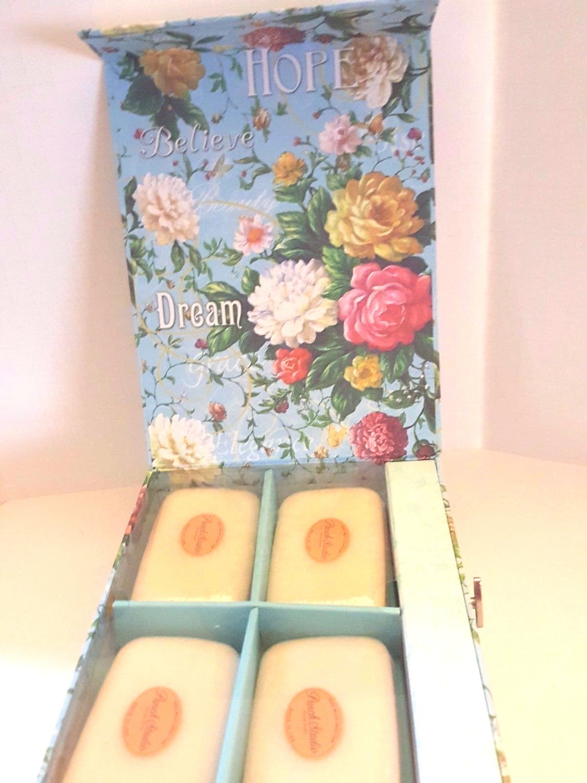 POOCH & SWEETHEART KEEPSAKE SET ROSE SOAP MULTI-PURPOSE MUSIC BOX HOPE BELIEVE