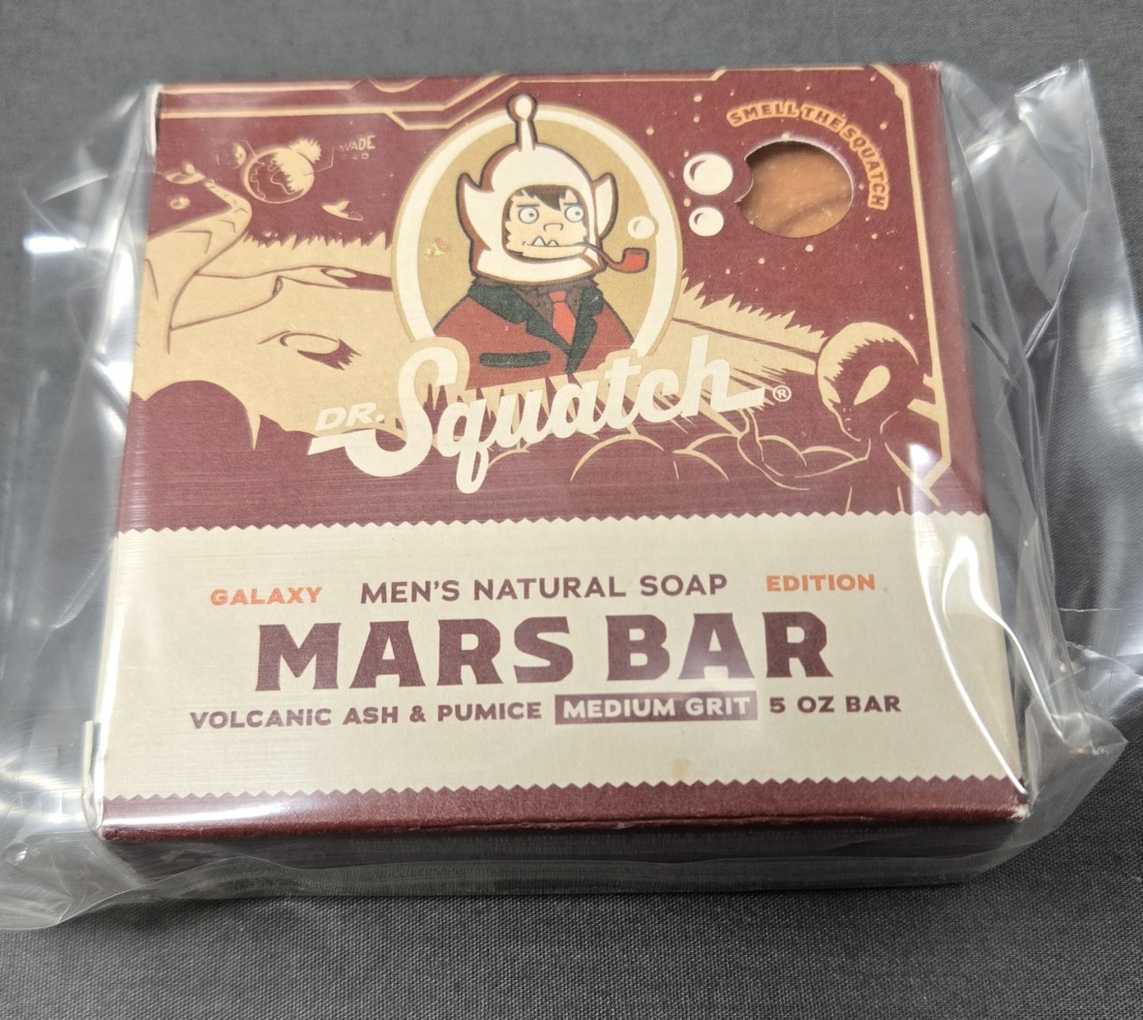 Dr. Squatch Mars Bar Bricc Volcanic Ash & Pumice Limited Edition Soap (Lot Of 4)
