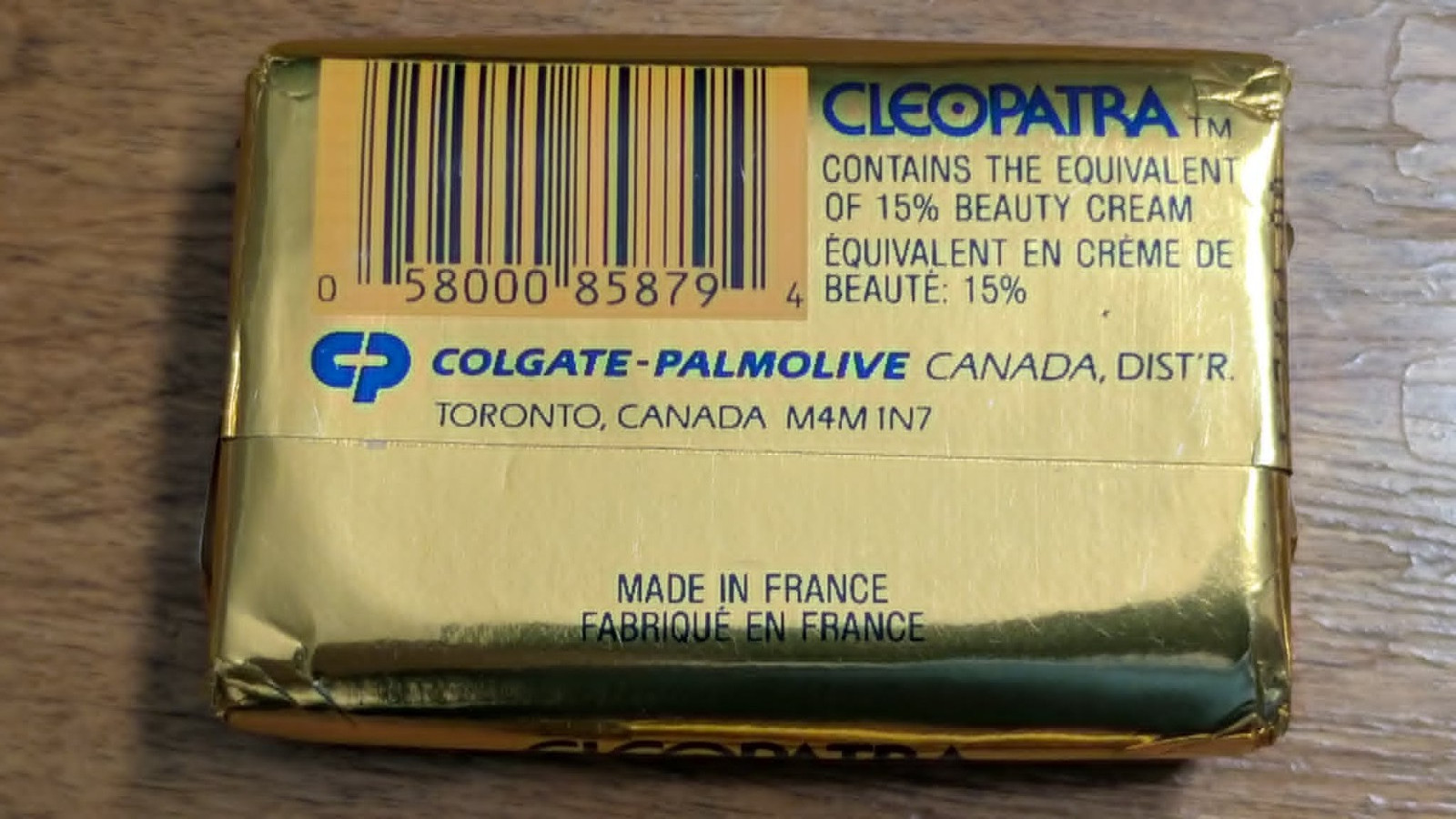 Lot of 9 Vintage Cleopatra Beauty Soap Bars 50g Gold Foil Made in France New