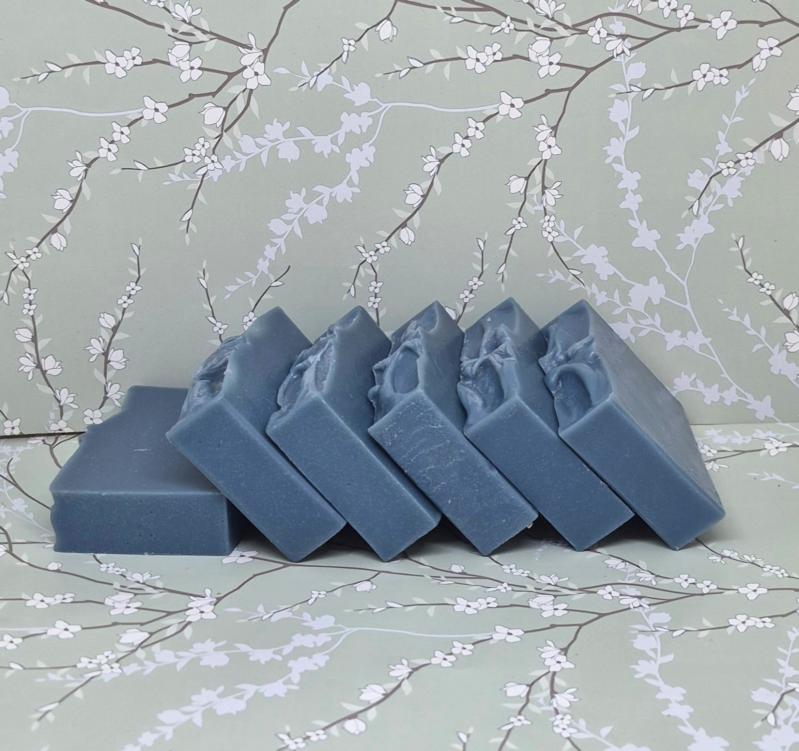 6 Handmade Fresh Picked Blueberry Soap Bars Large Bars 4-5oz each