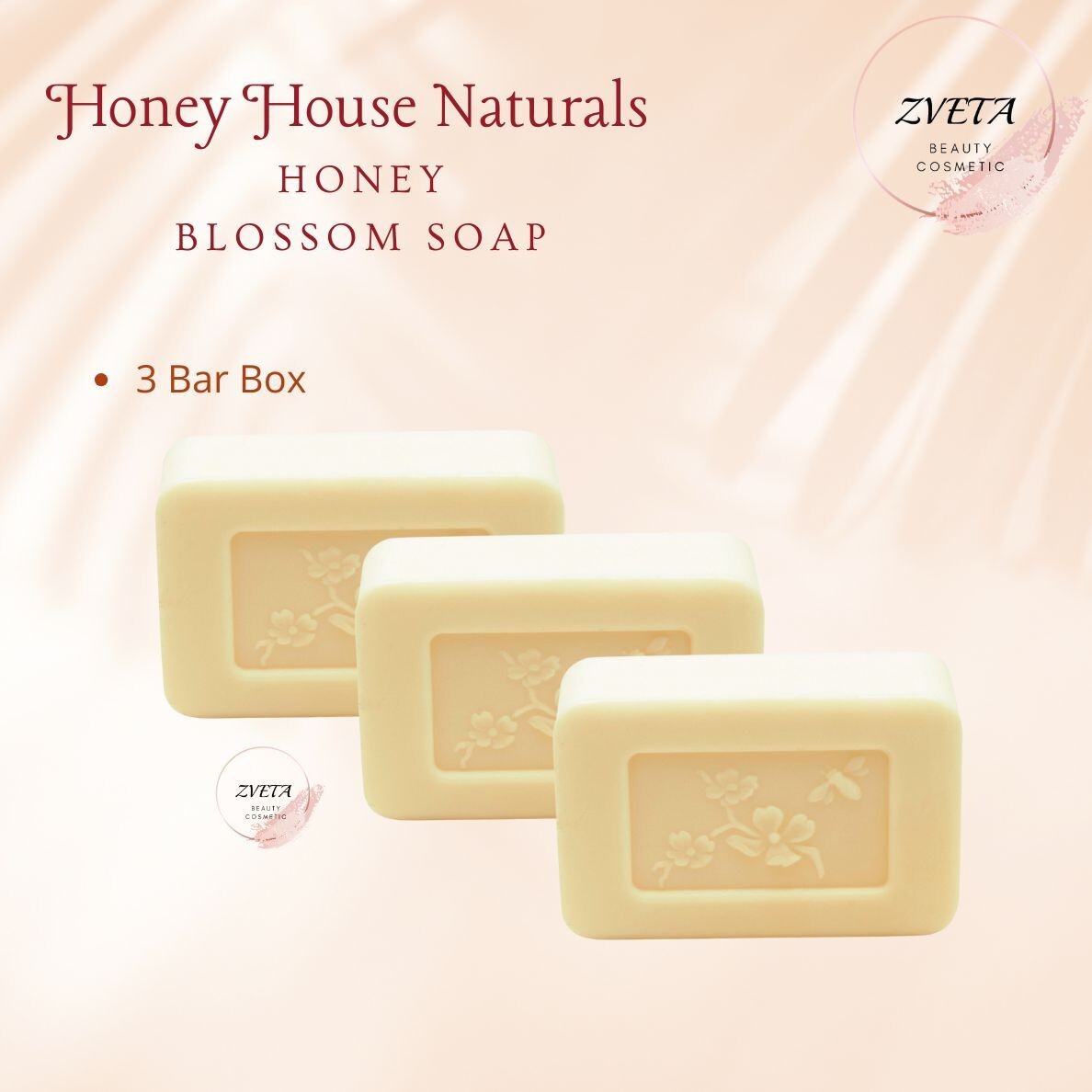 Honey House Naturals, 3 Bar Box Honey Blossom