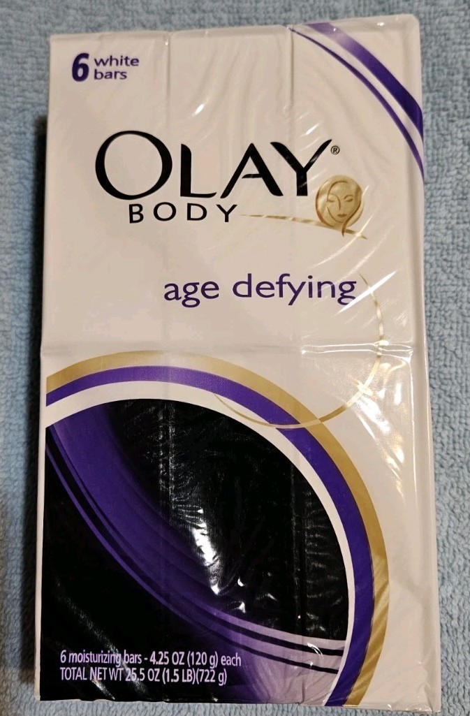 6 Pack Olay Age Defying White Bar Soap Original FORMULA – (6) 4.25 oz each