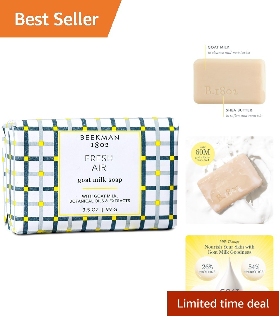 Goat Milk Soap – Moisturizing Hand & Body Soap Bar with Shea Butter & Botanic…