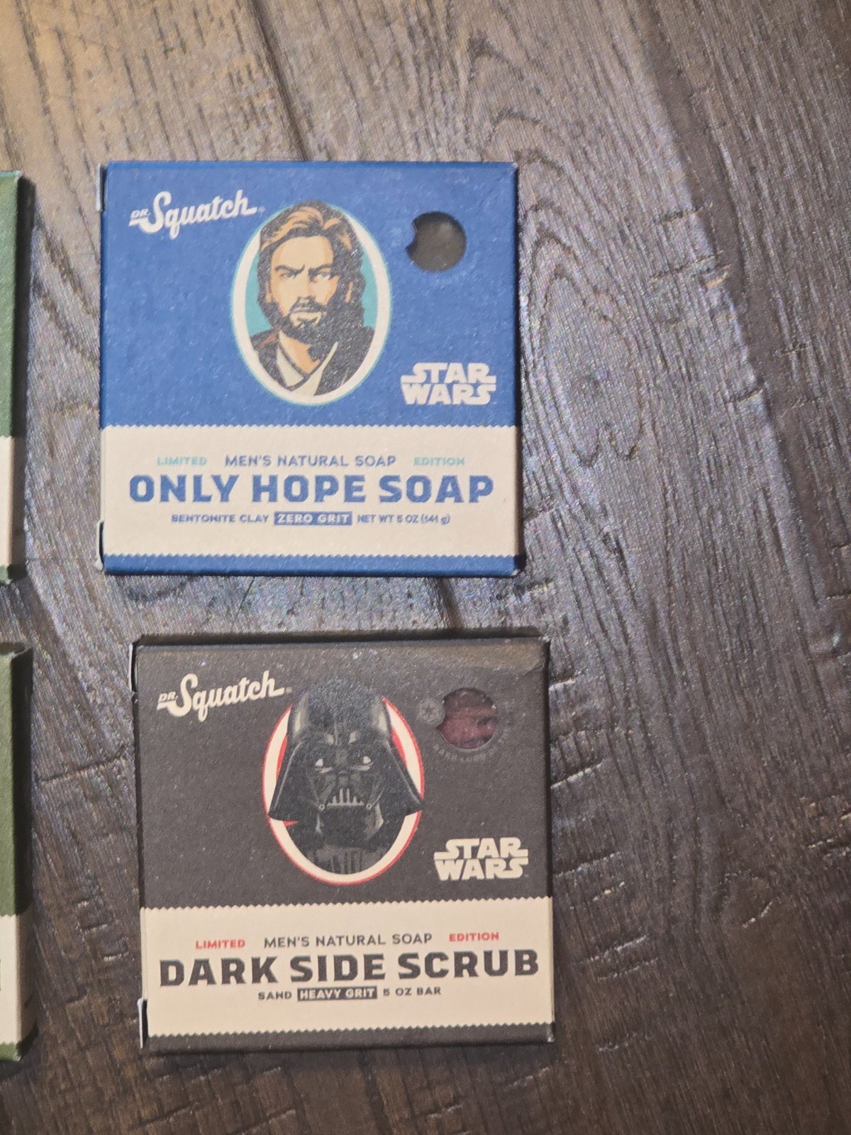 LOT of 4 Squatch STAR WARS soap Legendary Wisdom Hope Dark Side New Set