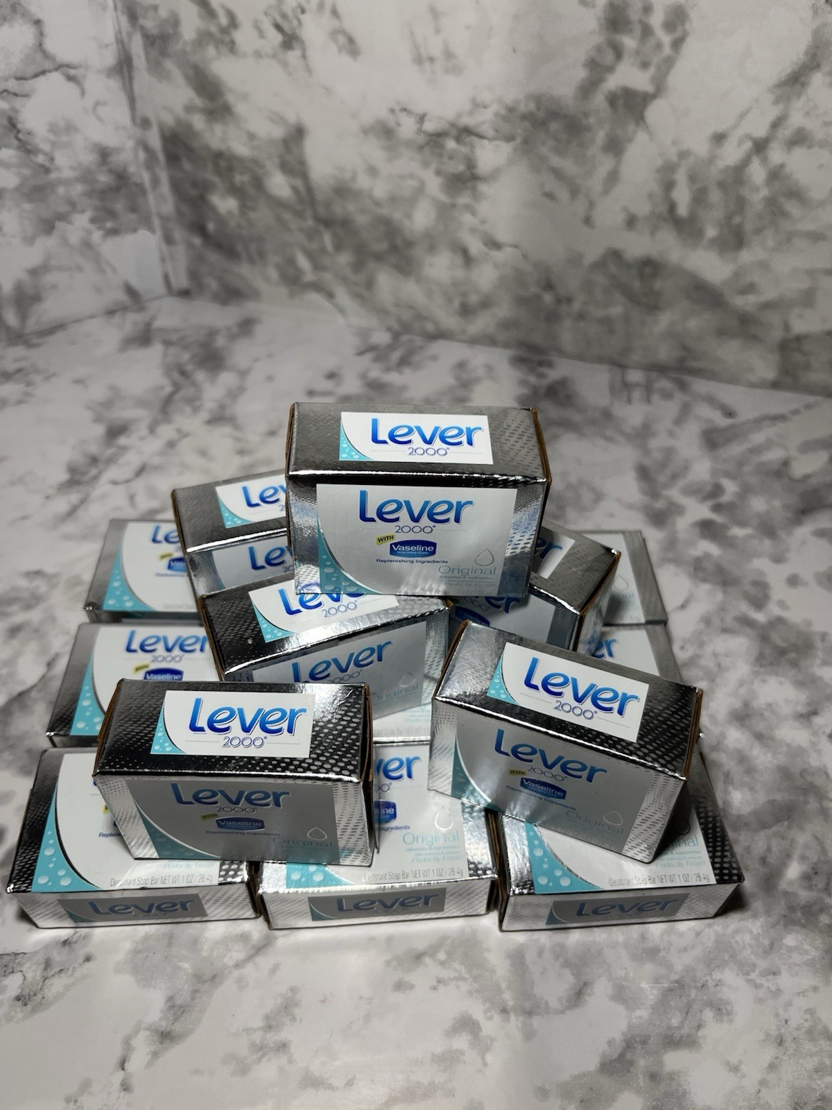 15pack Discontinued NOS Lever2000Original Deodorant Soap Bar with Vaseline1 oz