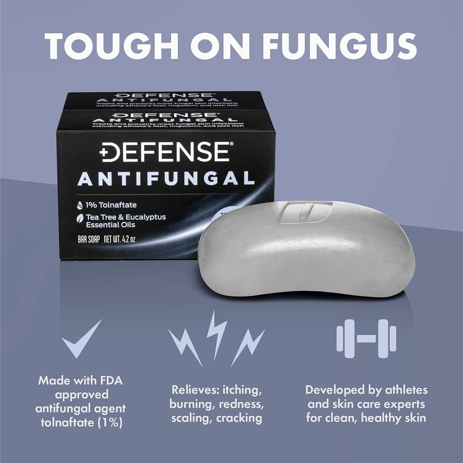 Tolnaftate Medicated Soap 2-Pack | Jock Itch, Ringworm & Athlete’s Foot Solution