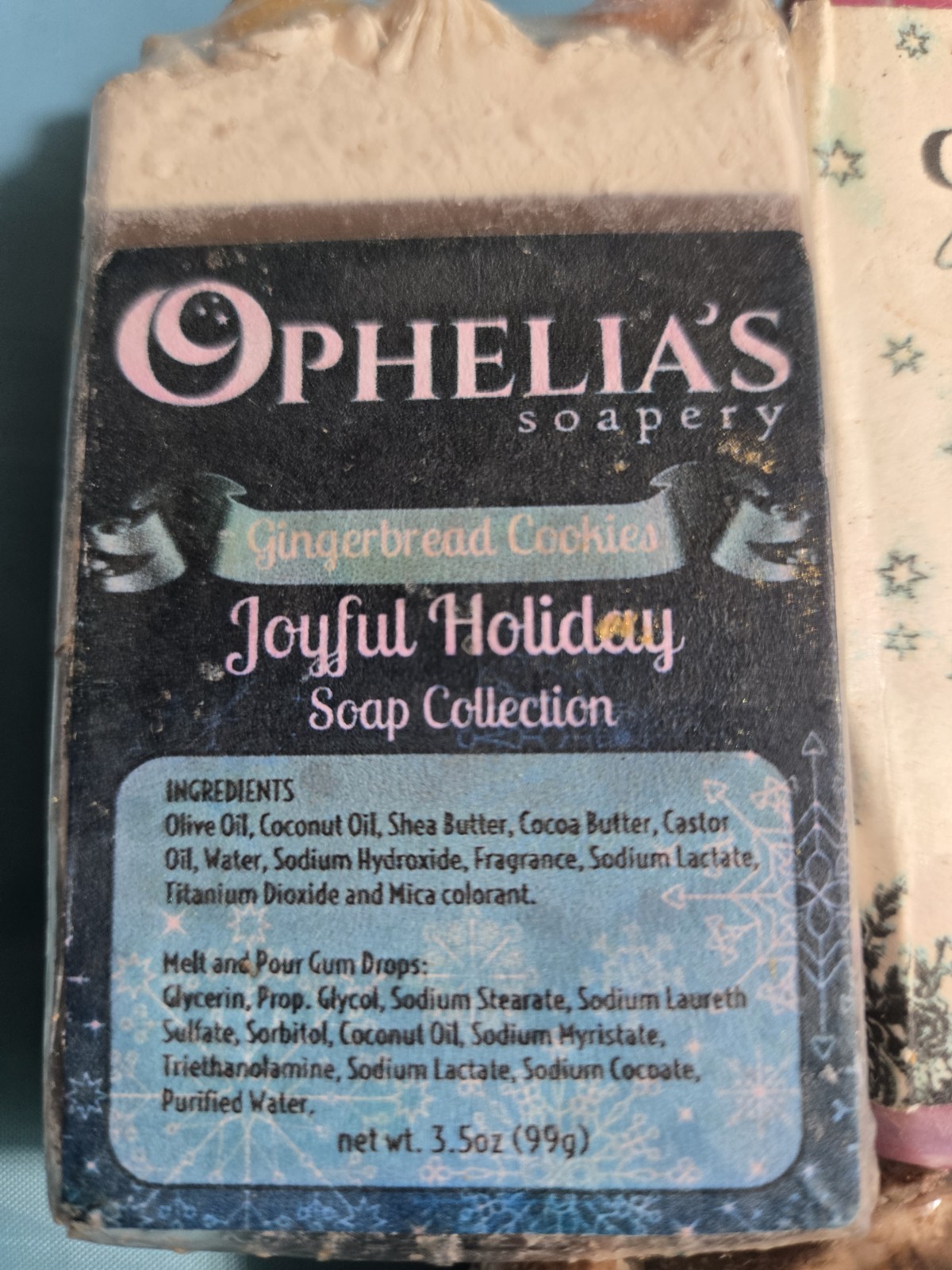 Ophelias Handmade Bar Soap Set Of 3 Various Scents New Luxury