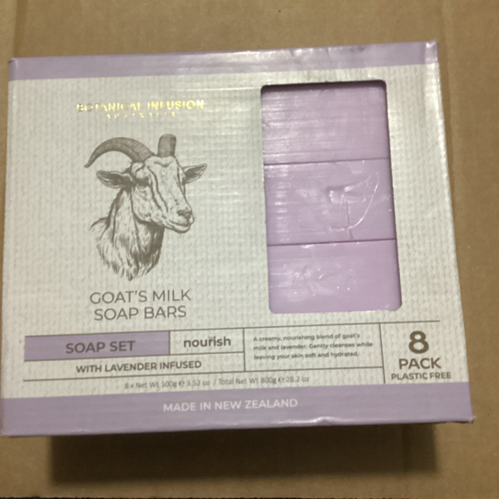 8 Goat’s Milk Lavender Soap Bars – Nourishing – New Zealand Bath Body Home Love